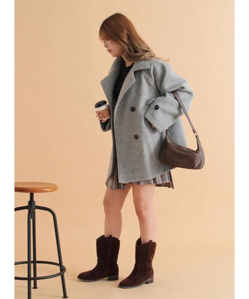 セール】シャギーダブルコート（その他アウター）｜ehka sopo