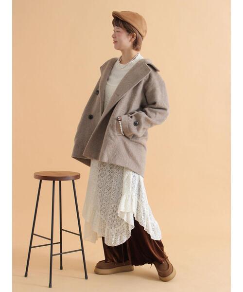 セール】シャギーダブルコート（その他アウター）｜ehka sopo