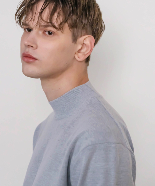 Soft Harf Turtle Neck Knit — свитер‑водолазка, серый