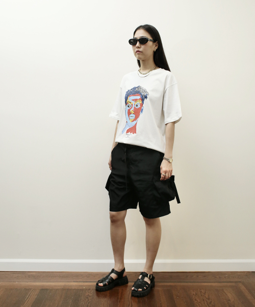 NOTHINGON(ナッシング オン)の「レッドフェイスイラストグラフィック半袖Tシャツホワイト(Tシャツ/カットソー・メンズ・その他・SMALL/MEDIUM/LARGE/X-LARGE)」の10枚目の写真