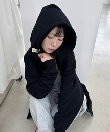 TEESSERT（ティーザート）の「[男女共用] シュンピョ クラバー オーバーサイズ フードジップアップ_ブラック（パーカー）」
