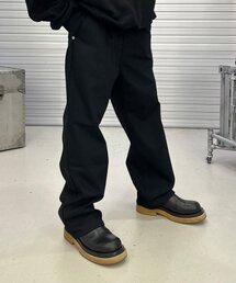 PEACEOFMIND（ピースオブマインド）の「ピンタックワイドデニムパンツ（ブラック）（デニムパンツ）」