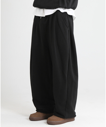 GRISH（グリッシュ）の「カーブドワンタックバルーンフィットスウェットパンツ[ブラック]（スウェットパンツ）」