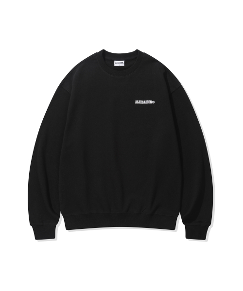 Small Logo Man-to-Man (Black)