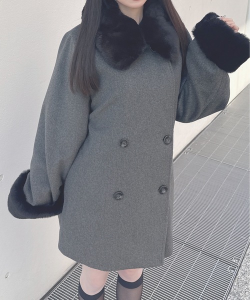 2wayファー付きコート（ダウンジャケット/コート）｜one way