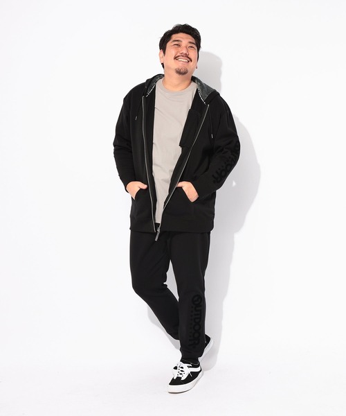 OUTDOOR PRODUCTS（アウトドアプロダクツ）の「OUTDOOR PRODUCTS (アウトドアプロダクツ) 裏起毛 フルジップ スウェット パーカー（パーカー・メンズ・ブラック/グレー・3L/4L）」の4枚目の写真