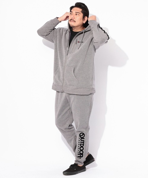 OUTDOOR PRODUCTS（アウトドアプロダクツ）の「OUTDOOR PRODUCTS (アウトドアプロダクツ) 裏起毛 フルジップ スウェット パーカー（パーカー・メンズ・ブラック/グレー・3L/4L）」の9枚目の写真