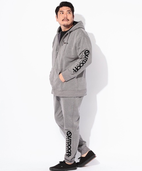 OUTDOOR PRODUCTS（アウトドアプロダクツ）の「OUTDOOR PRODUCTS (アウトドアプロダクツ) 裏起毛 フルジップ スウェット パーカー（パーカー・メンズ・ブラック/グレー・3L/4L）」の11枚目の写真