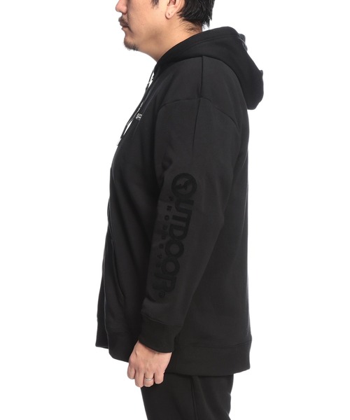OUTDOOR PRODUCTS（アウトドアプロダクツ）の「OUTDOOR PRODUCTS (アウトドアプロダクツ) 裏起毛 フルジップ スウェット パーカー（パーカー・メンズ・ブラック/グレー・3L/4L）」の14枚目の写真