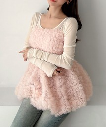 Meiru（メイル）の「フラワーチュールキャミビスチェ（キャミソール）」