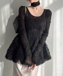 Meiru（メイル）の「フラワーチュールキャミビスチェ（キャミソール）」