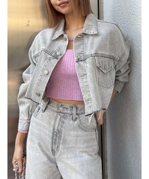 EVRIS | ヴィンテージライクカラーデニムブルゾン【セットアップ着用可能】(デニムジャケット)