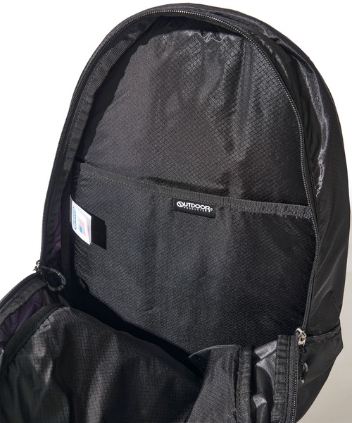 OUTDOOR PRODUCTS(アウトドアプロダクツ)の「【OUTDOOR PRODUCTS / アウトドアプロダクツ】 撥水 コーデュラナイロン 軽量 バックパック 19L(バックパック/リュック・レディース・ブラック/ベージュ・FREE)」の6枚目の写真