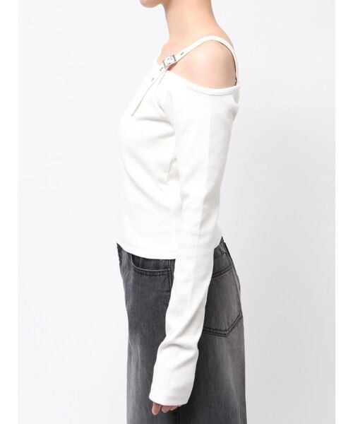 MURUA(ムルーア)の「アシメデザインベルトトップス(ニット/セーター・レディース・ブラック/ホワイト/レッド/その他1・FREE)」の14枚目の写真