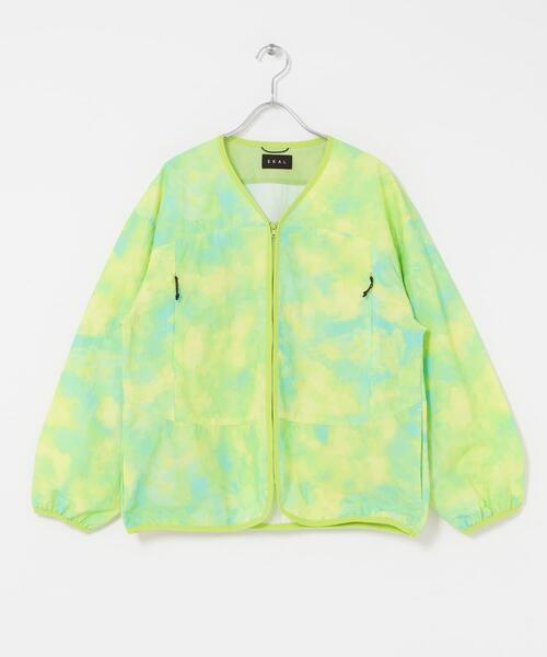 EKAL（エカル）の「『UR TECH』ナイロンタッサ－ZIP カーディガン（ナイロンジャケット・レディース・ネイビー/グリーン系その他/グレー・ONE）」の11枚目の写真