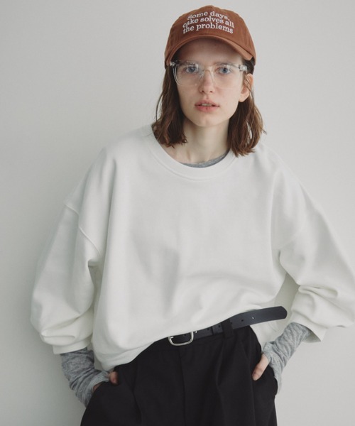 Auntie Rosa Holiday（アンティローザホリデー）の「クロップドスウェットプルオーバー（スウェット・レディース・グリーン/ホワイト/グレー・FREE）」の5枚目の写真