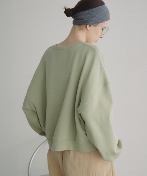 Auntie Rosa Holiday（アンティローザホリデー）の「クロップドスウェットプルオーバー（スウェット・レディース・グリーン/ホワイト/グレー・FREE）」の18枚目の写真