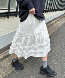 DISCOAT | 【umm.】ティアードミドルスカート(スカート)