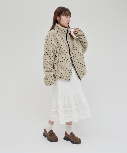 DISCOAT（ディスコート）の「【umm.】ティアードミドルスカート（スカート・レディース・ブラック/ネイビー/オフホワイト・FREE）」の12枚目の写真