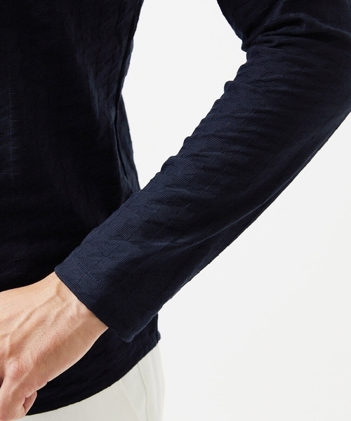 MICHEL KLEIN HOMME   （ミッシェルクランオム）の「チドリ柄Vネックカットソー（Tシャツ/カットソー・メンズ・ホワイト/ネイビー/ダークグレー・MEDIUM/LARGE/X-LARGE）」の8枚目の写真