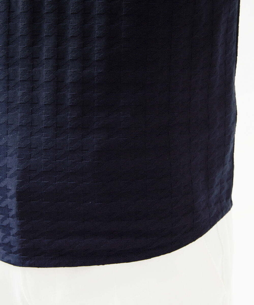 MICHEL KLEIN HOMME   （ミッシェルクランオム）の「チドリ柄Vネックカットソー（Tシャツ/カットソー・メンズ・ホワイト/ネイビー/ダークグレー・MEDIUM/LARGE/X-LARGE）」の9枚目の写真