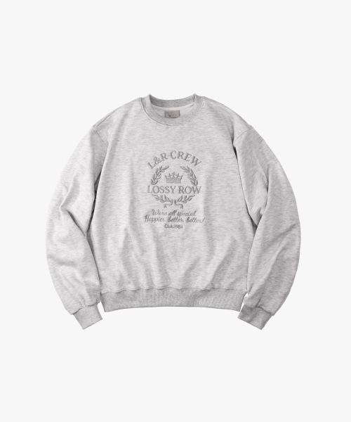LOSSYROW（ロッシロー）の「L&R Logo Shirring sweatshirt Gray（スウェット・レディース・その他・FREE）」の5枚目の写真