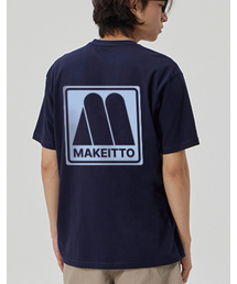 MAKEITTO（メイキット）の「[SQUARE LOGO] CREW NECK TEE_NAVY（Tシャツ/カットソー）」