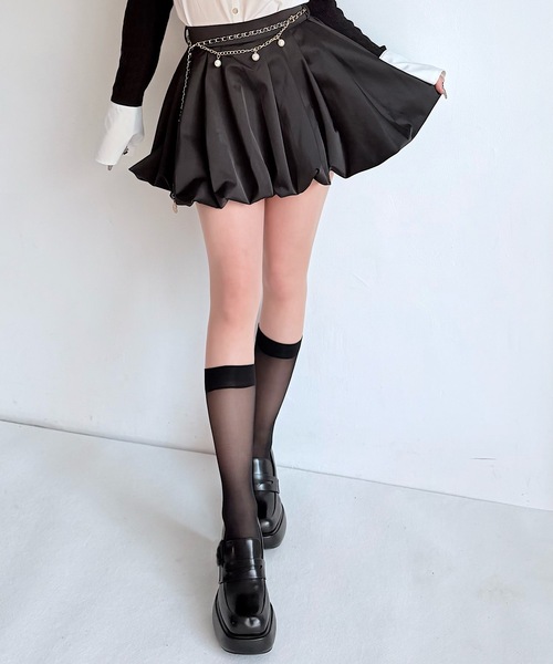 NOMAE（ノーマエ）の「チェーンベルトバルーンスカパン（スカート・レディース・アイボリー/ブラック・FREE）」の12枚目の写真