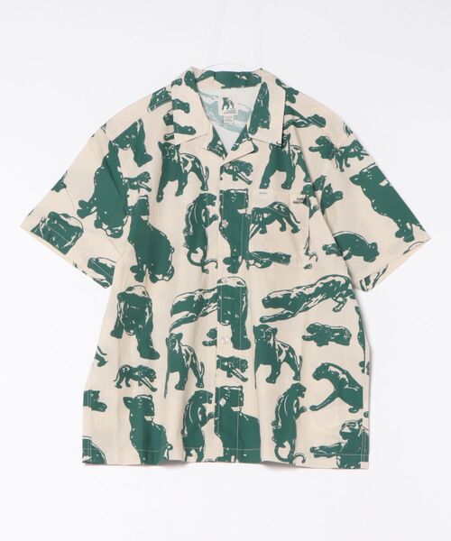 RVCA(ルーカ)の「RVCA メンズ TJP ALL OVER SS 半袖シャツ 【2026年春夏モデル】(シャツ/ブラウス・メンズ・ベージュ系その他2・LARGE/SMALL/X-LARGE/MEDIUM)」の1枚目の写真