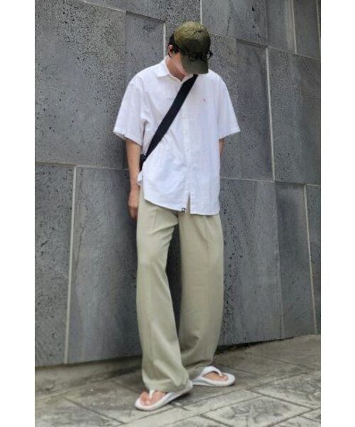 LENGAGEMENT（ランガージュマン）の「ツーピンタックワイドバンディングスラックス [オイルグリーン]（スラックス・レディース・その他・S）」の10枚目の写真