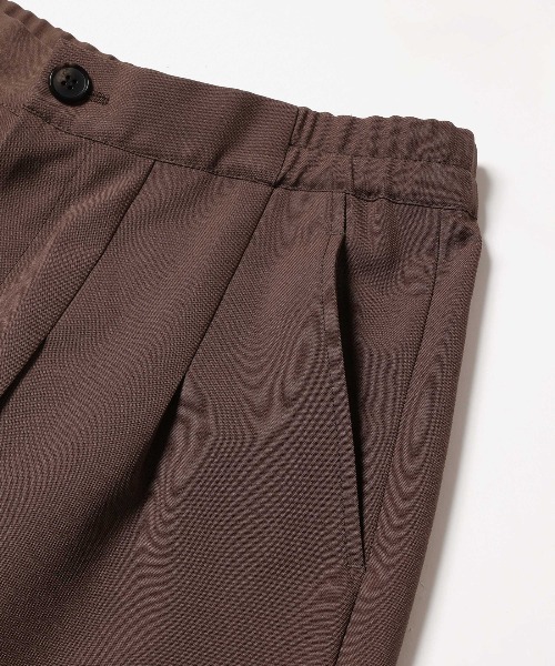 MR.OLIVE(ミスターオリーブ)の「TROPICAL POPLIN / 2TACK WIDE EASY PANTS /M261121(スラックス・メンズ・ブラック/ブラウン・SMALL/MEDIUM/LARGE)」の10枚目の写真