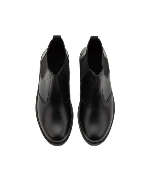 DIFFERSHOE(ディファーシュー)の「ソフトレザーシークレットチェルシーブーツ7CM(ブーツ・メンズ・ブラック・FREE)」の4枚目の写真