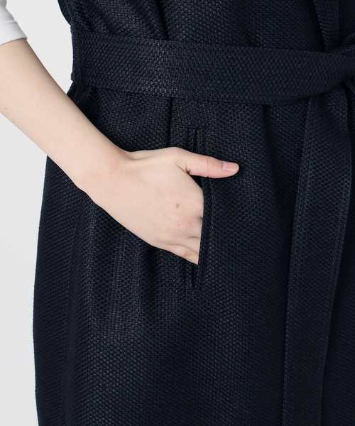 IENA(イエナ)の「&NAVY ツイーディーサッシュジレ(ベスト・レディース・ベージュ/ネイビー・FREE)」の7枚目の写真