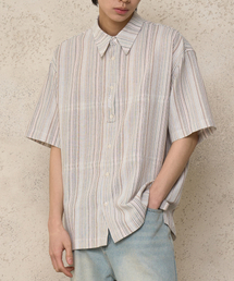 NOISE（ノイズ）の「フェネルリネンストライプシャツ - ハワイアン（シャツ/ブラウス）」