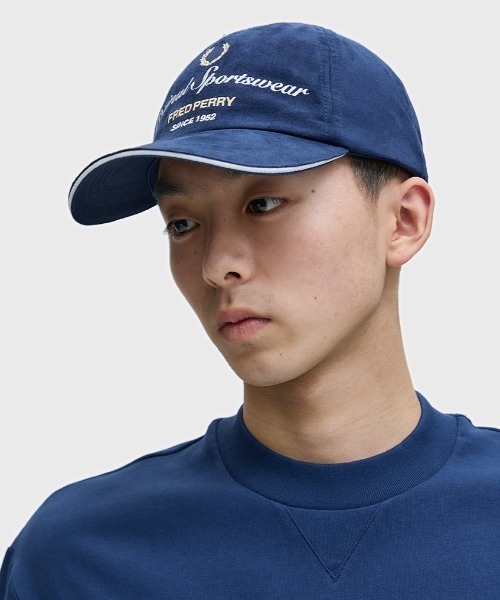 Branded Microfibre Piped Cap／ロゴマイクロファイバーピケキャップ