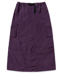 BROWNBREATH（ブラウンブレス）の「W TAG PUCKERING NYLON SKIRTS - PURPLE（スカート）」