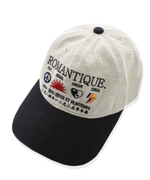 CONICHIWA BONJOUR（コンニチハボンジュール）の「ロマンティックキャップ（アイボリー/ブラック）（キャップ）」