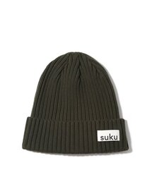 SUKU（スク）の「SUKU STANDARD BEANIE-KHAKI（ニットキャップ/ビーニー）」