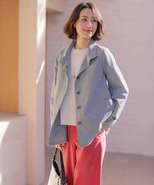 J.PRESS Ladies（J.プレス レディス）の「DRY COMFORT クルーネック ニット（ニット/セーター・レディース・ローズ系/ベージュ系/スカイブルー系/アイボリー系・SMALL）」の10枚目の写真