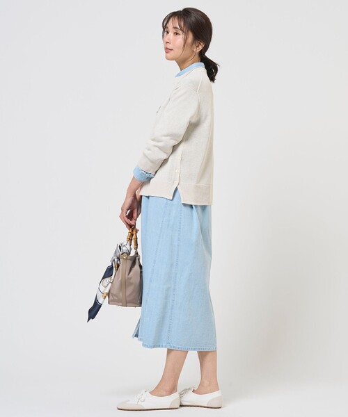 J.PRESS Ladies（J.プレス レディス）の「DRY COMFORT クルーネック ニット（ニット/セーター・レディース・ローズ系/ベージュ系/スカイブルー系/アイボリー系・SMALL）」の12枚目の写真