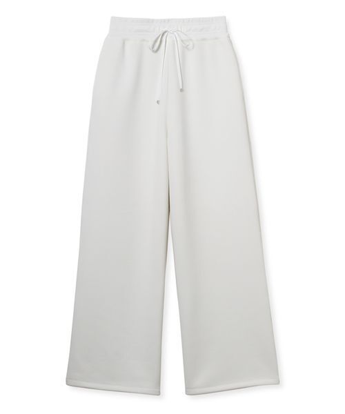 SNIDEL（スナイデル）の「ボンディングロングパンツ（スウェットパンツ・レディース・ライトブルー/グレー/ホワイト・1/0）」の2枚目の写真