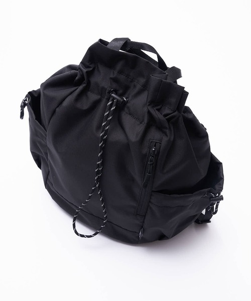 KiU（キウ）の「マルチウェイ 3WAYドローストリング リュック＆トート＆ショルダーバッグ(11L)（バックパック/リュック・レディース・アニマル/ブラック/ベージュ系その他/ブルー系その他・FREE）」の10枚目の写真