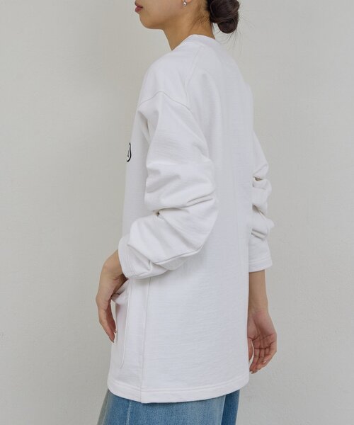 GALLARDAGALANTE（ガリャルダガランテ）の「【PEAS】スウェットカーディガン（カーディガン/ボレロ・レディース・ホワイト/アイボリー・FREE）」の4枚目の写真