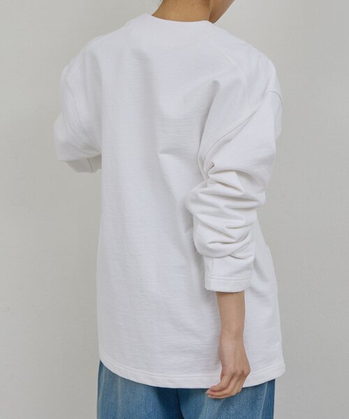 GALLARDAGALANTE（ガリャルダガランテ）の「【PEAS】スウェットカーディガン（カーディガン/ボレロ・レディース・ホワイト/アイボリー・FREE）」の5枚目の写真