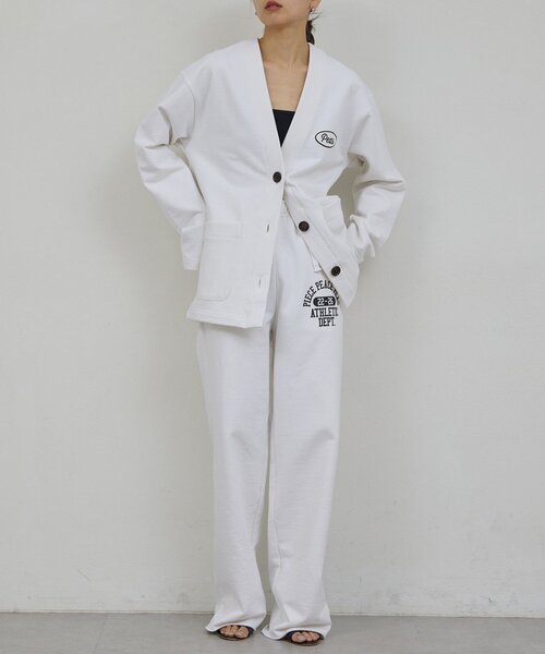 GALLARDAGALANTE（ガリャルダガランテ）の「【PEAS】スウェットカーディガン（カーディガン/ボレロ・レディース・ホワイト/アイボリー・FREE）」の11枚目の写真