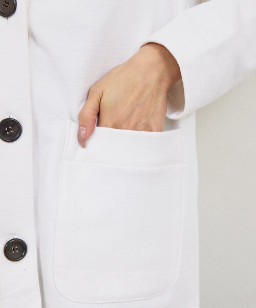 GALLARDAGALANTE（ガリャルダガランテ）の「【PEAS】スウェットカーディガン（カーディガン/ボレロ・レディース・ホワイト/アイボリー・FREE）」の18枚目の写真