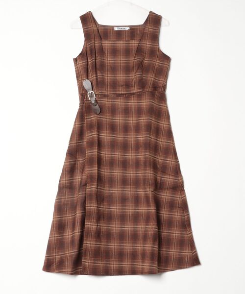 gossip!ロサンゼルス(ゴシップロサンゼルス)の「Y2K レトロ チェック ワンピース(ワンピース・レディース・チェック・M/L)」の6枚目の写真