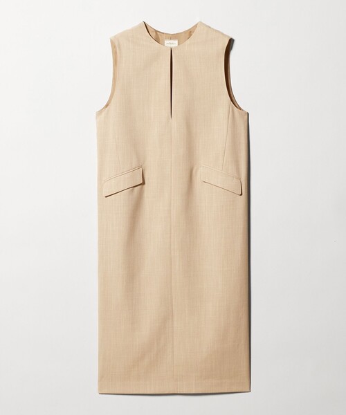 green label relaxing（グリーンレーベルリラクシング）の「［size SHORTあり］リネンライク キーネック ジャンパースカート（ジャンパースカート・レディース・ブラック/ベージュ/ライトグレー・SHORT/FREE）」の17枚目の写真