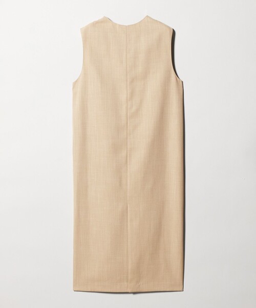 green label relaxing（グリーンレーベルリラクシング）の「［size SHORTあり］リネンライク キーネック ジャンパースカート（ジャンパースカート・レディース・ブラック/ベージュ/ライトグレー・SHORT/FREE）」の18枚目の写真