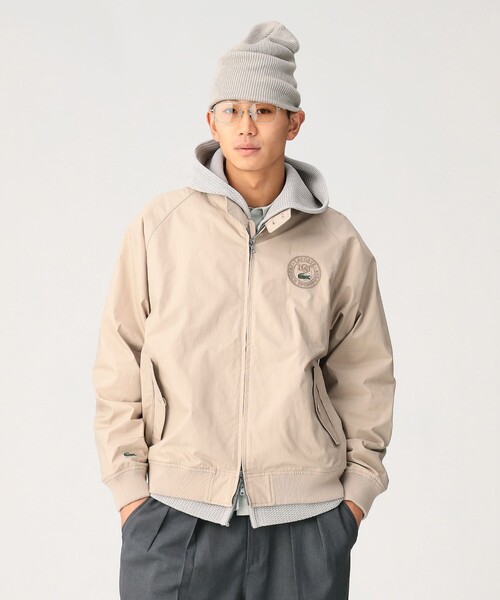 LACOSTE（ラコステ）の「【別注】LACOSTE / スタンドカラー ブルゾン（ブルゾン・メンズ・ベージュ/ネイビー・48/50/52/54）」の2枚目の写真